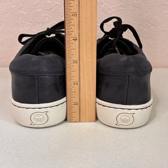 Born Leather Sneakers Mens 9M Black Lace Up White Sole Comfort‎ Style Casual - Picture 9 of 12